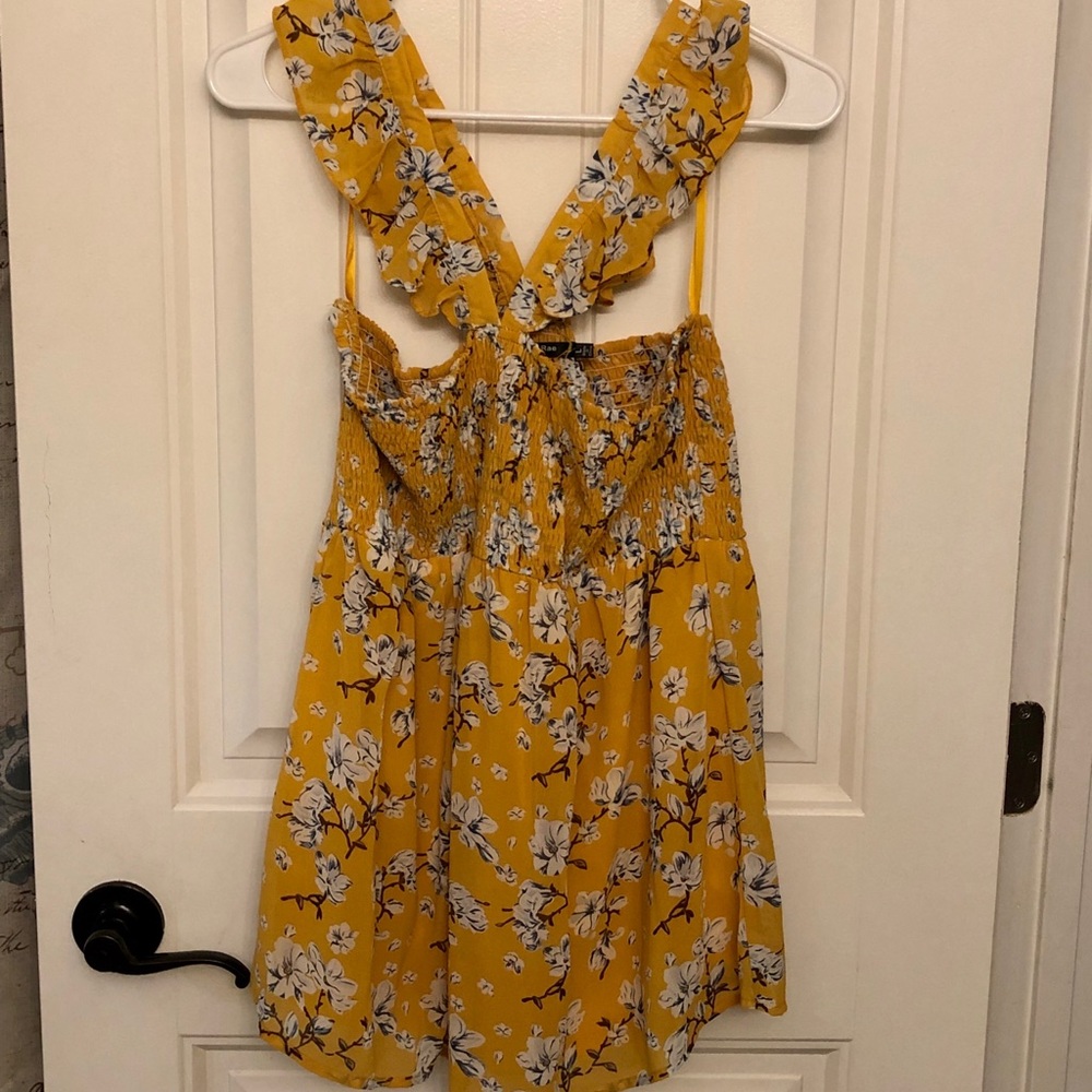 Yellow Off The Shoulder Top